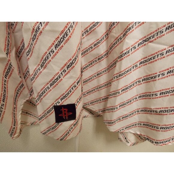 NBA Houston Rockets White Button Up Dress Shirt Long Sleeve size 3XL Headmaster - Picture 4 of 5
